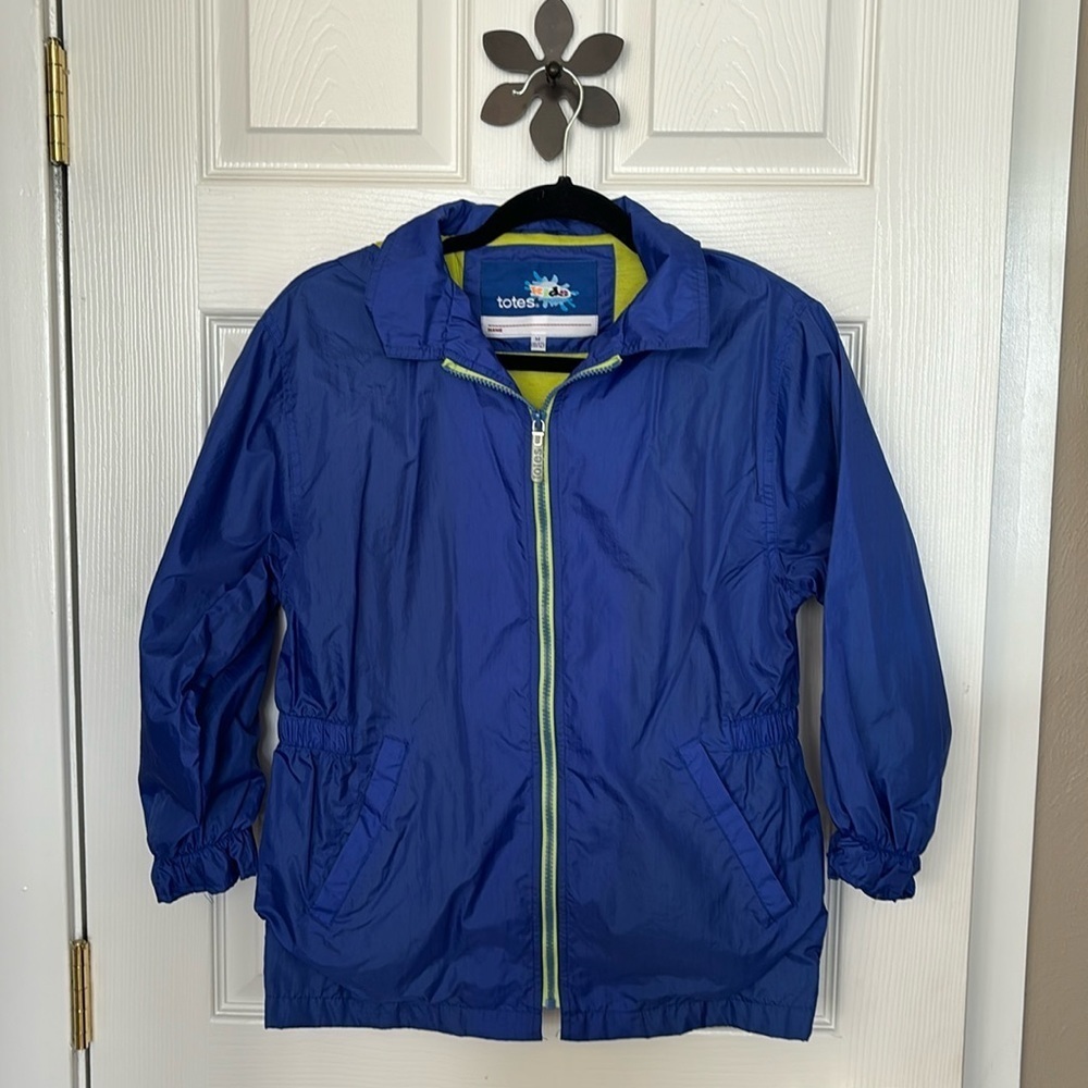 Child’s Tote’s Rain Jacket Size Medium 10-12